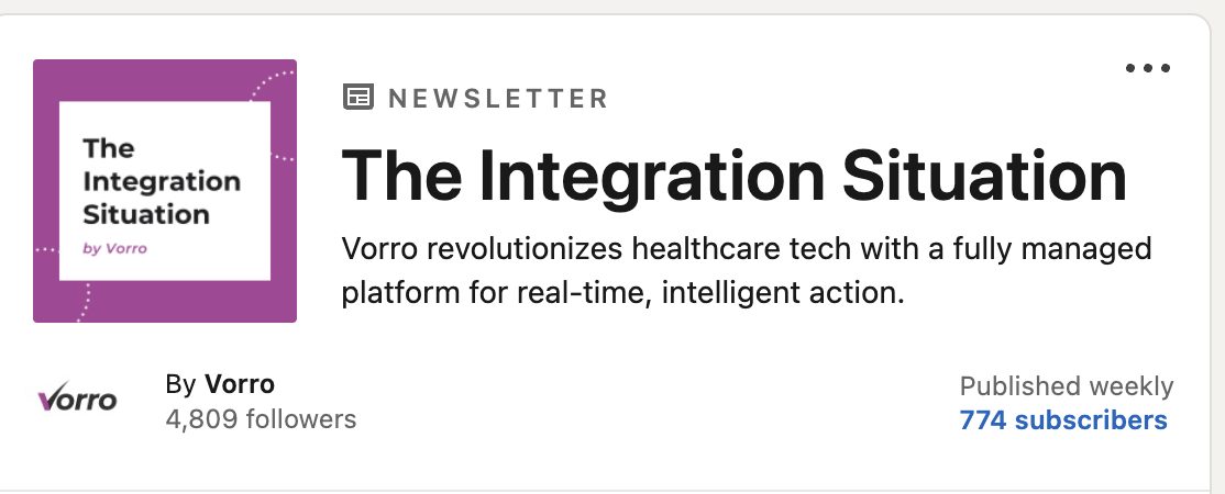The Integration Situation by Vorro newsletter, 774 subscribers