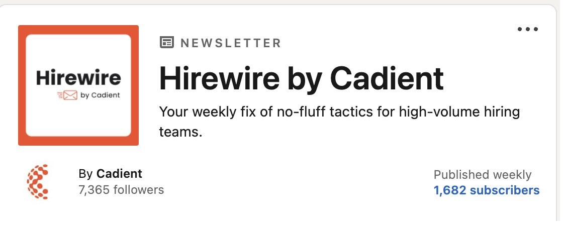 Hirewire by Cadient newsletter