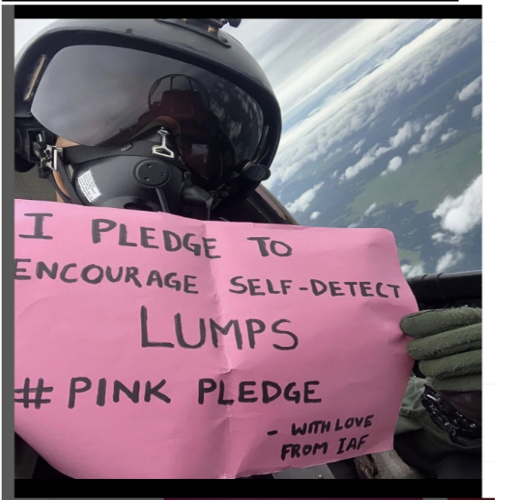 Indian Air Force pledge for PinkPledge
